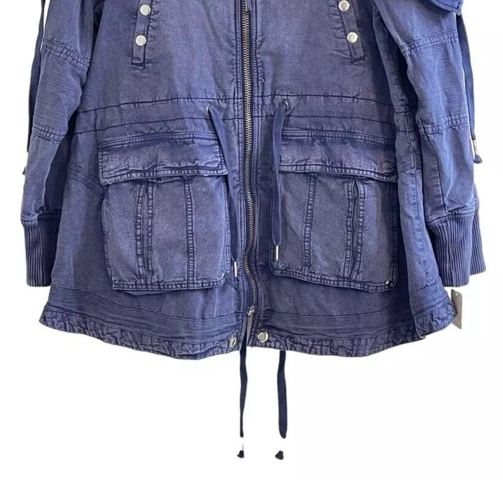 Free People We the Free Surplus Future Utility Parka Blue Size XS NWOT - Picture 6 of 14